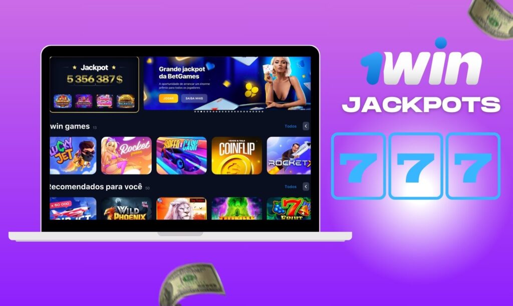 quais jackpots estão disponíveis no site da 1win Brasil